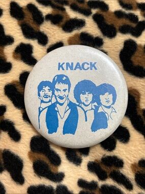 THE KNACK 🎸 Vintage Rock Band Button Pinback My Sharona Pop New Wave 1979 80s